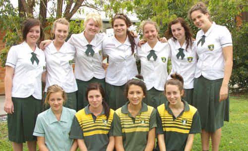 Members of the Chanel College girl’s hockey team which has made the NAB Schools Cup finals to be played in Townsville this weekend. Members of the Chanel College girl’s hockey team which has made the NAB Schools Cup finals to be played in Townsville this weekend.